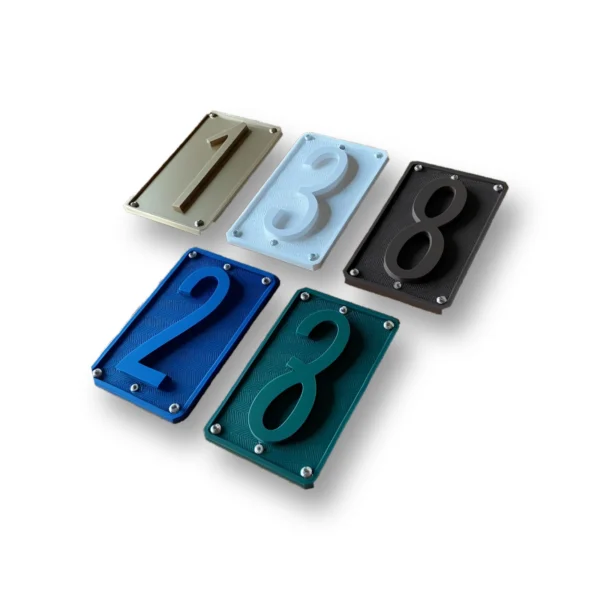 Custom 3D Printed House Number Custom 3D Printed House Number