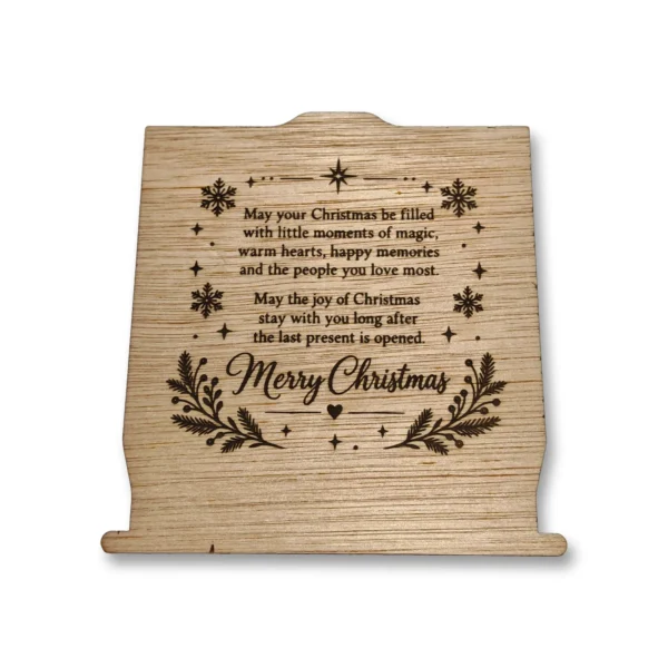 Personalised Wooden Christmas Gift Box Engraved Santa Keepsake Made in UK