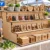 4-Tier Wooden Display Stand – Premium & Free Engraving for Craft Fairs & Market Stalls