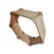 Open hexagonal wooden frame assembled with joint brackets and panels