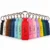 Personalised Leather Keyring – Custom Laser Engraved Key Fob Row of colourful personalised leather keyrings, each engraved with a different name