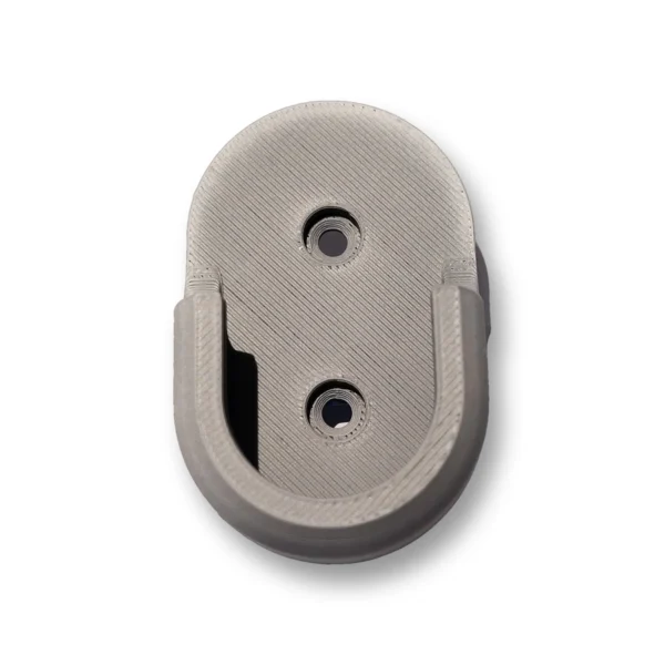 Grey shower rod holder